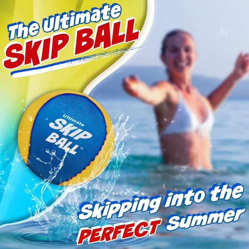 Ultimate Skip Ball Set – Water Bouncing Balls (2 Pack) for Beach Fun