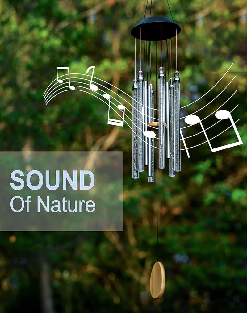 Color Changing Solar Wind Chimes, 37