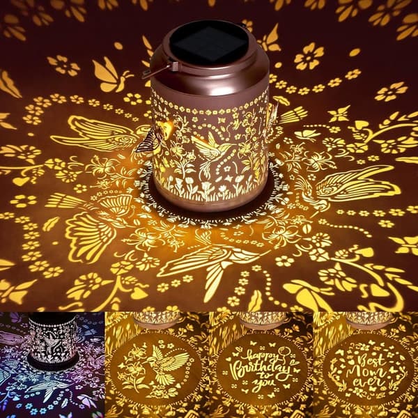 Hummingbird Solar Lantern for Women - Outdoor Garden Decor