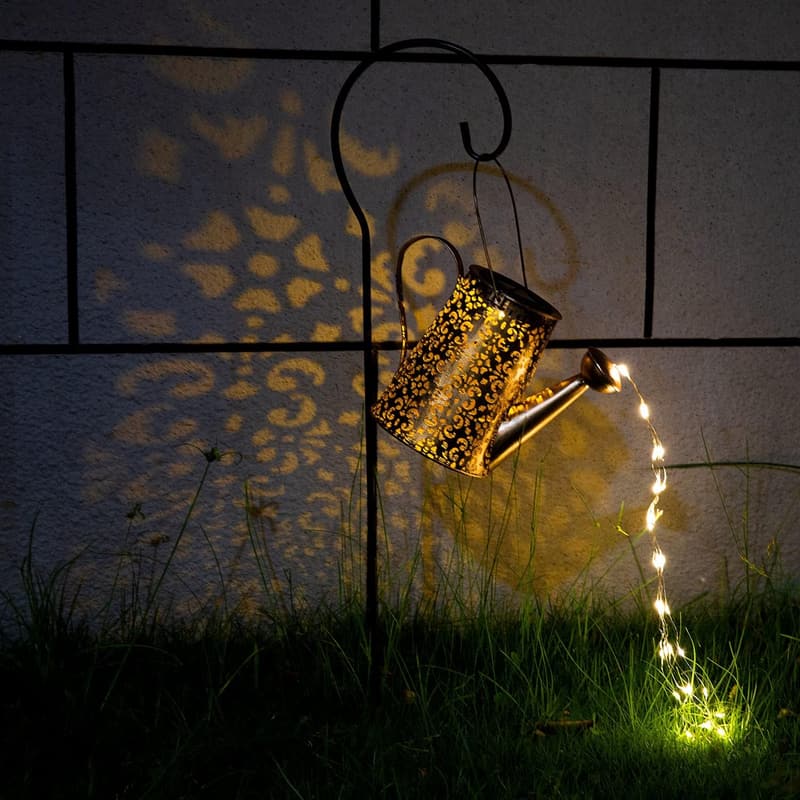 Large Solar Watering Can Lights for Outdoor Garden Decor