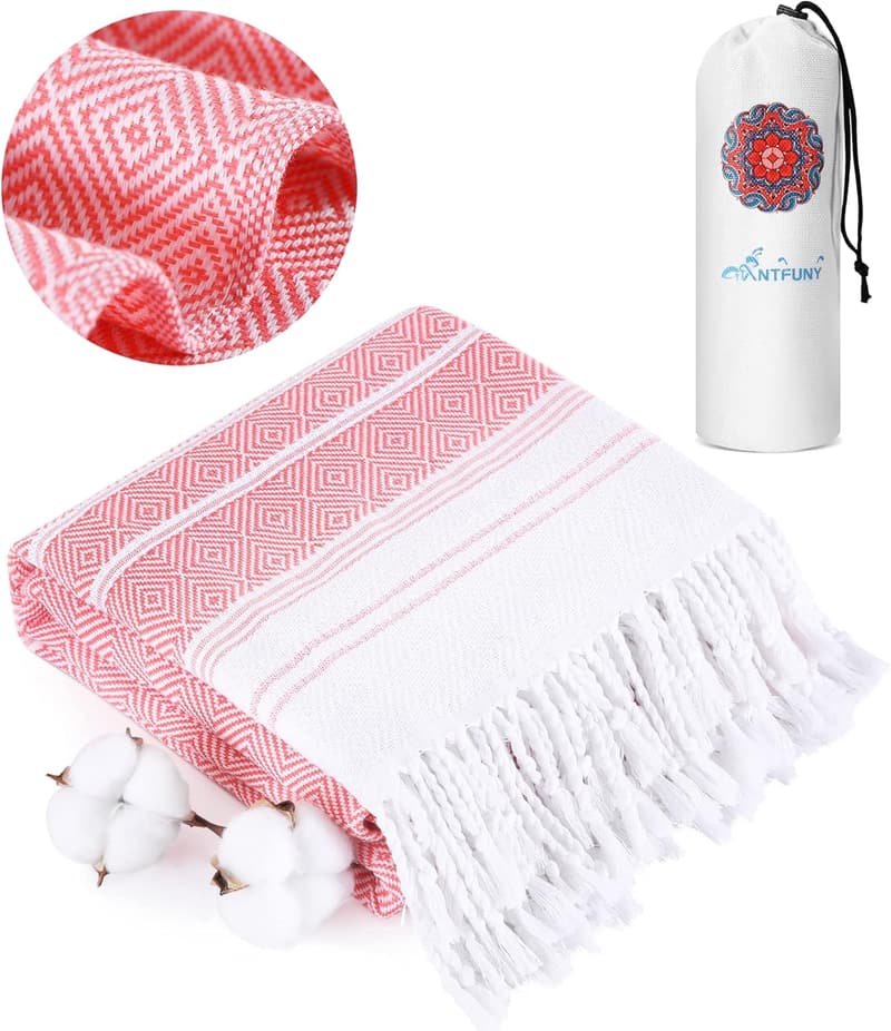 Quick-Dry Turkish Beach Towel - Ideal Birthday Gift for Women