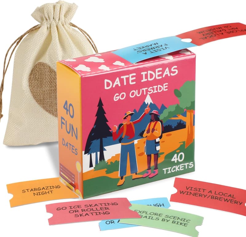 Couples' Date Night Idea Tickets - Fun Romantic Coupons