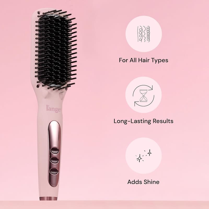 L'ANGE HAIR Le Vite Heated Straightening Brush for Smooth Hair