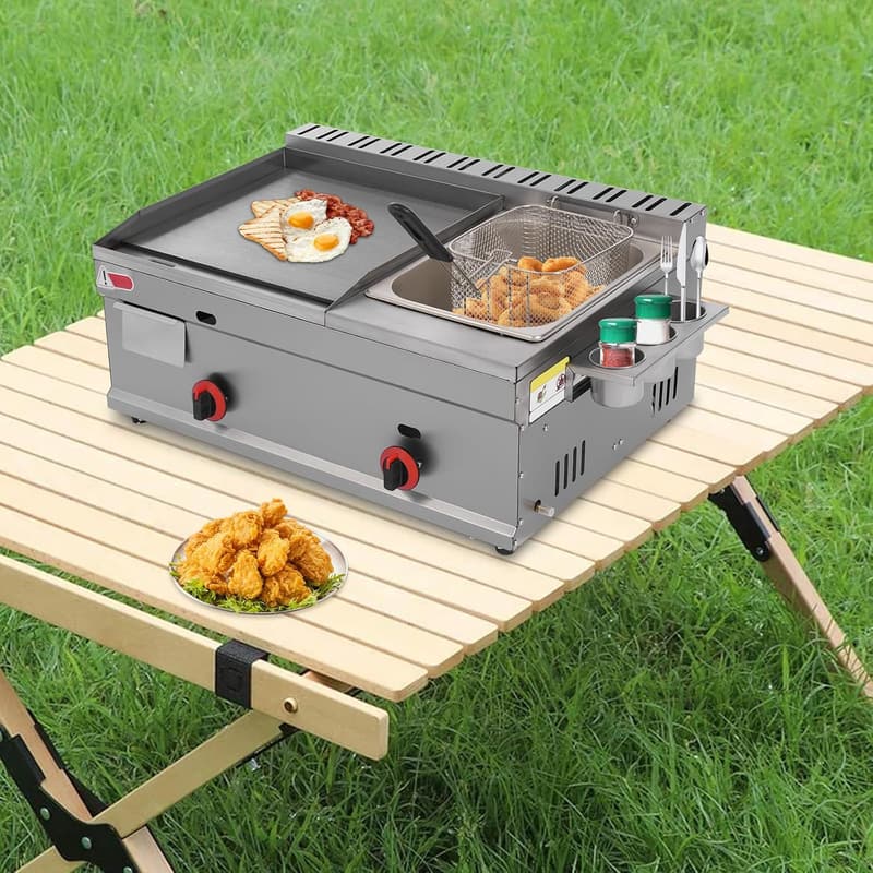 Heavy-Duty Stainless Steel Propane Griddle Grill