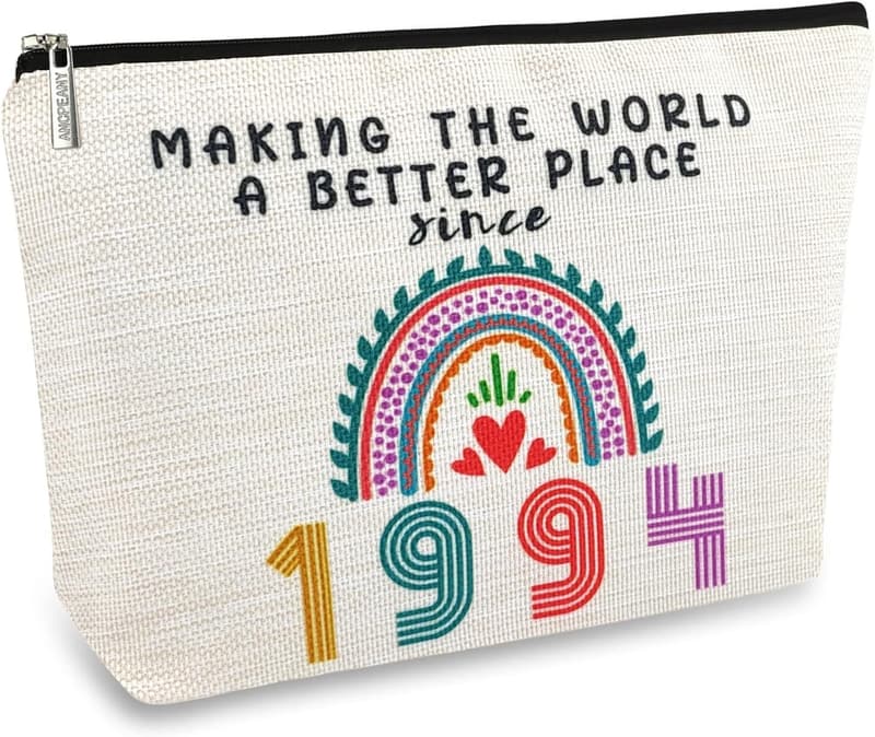 31st Birthday Makeup Bag for Women - Great for Gifts and Travel