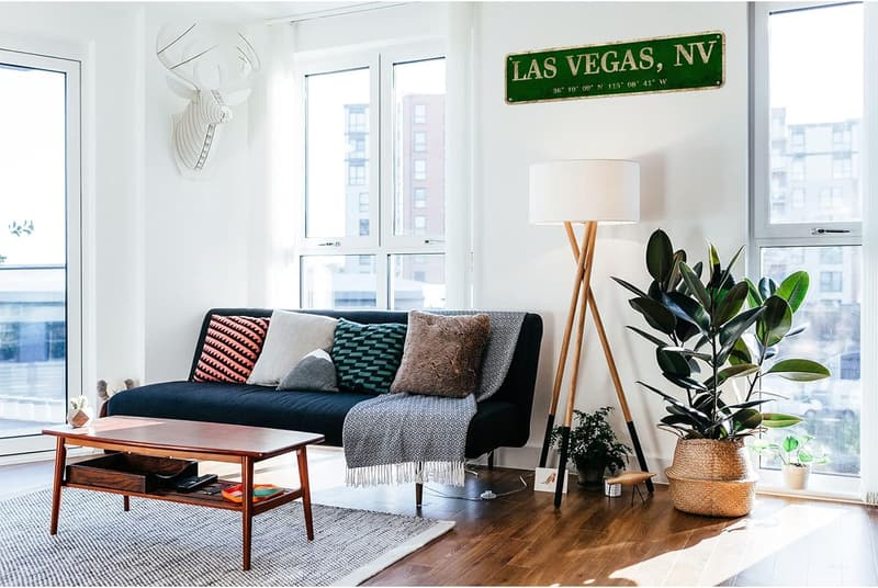 Rustic Vintage Metal Art Sign - Las Vegas City Decor 4” x 16”