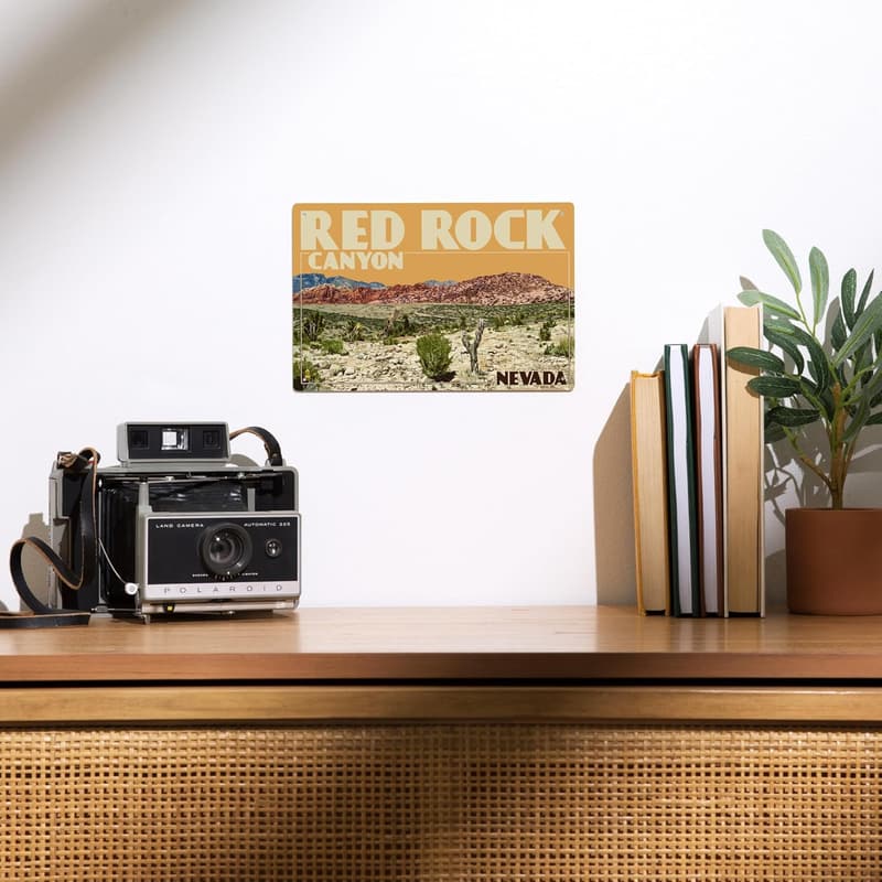 Las Vegas Red Rock Canyon 6x9 Inch Metal Sign
