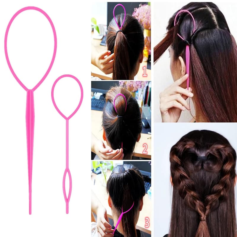 8-Piece Hair Brush Set with Topsy Tail Tools & Comb Tools for Women