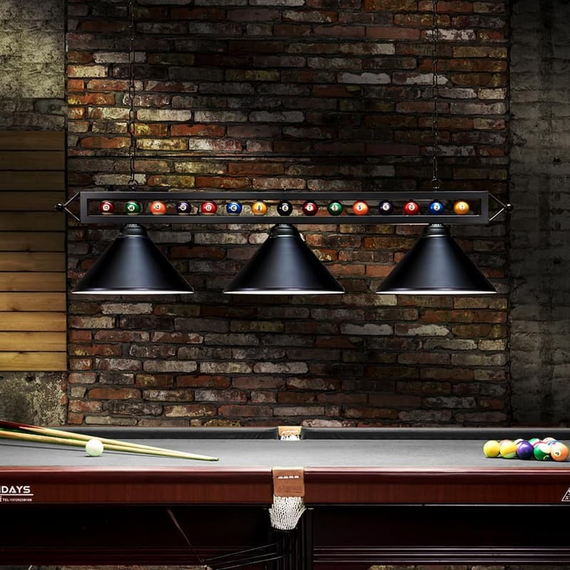 Modern 3-Light Billiard Pendant Light for Game Room