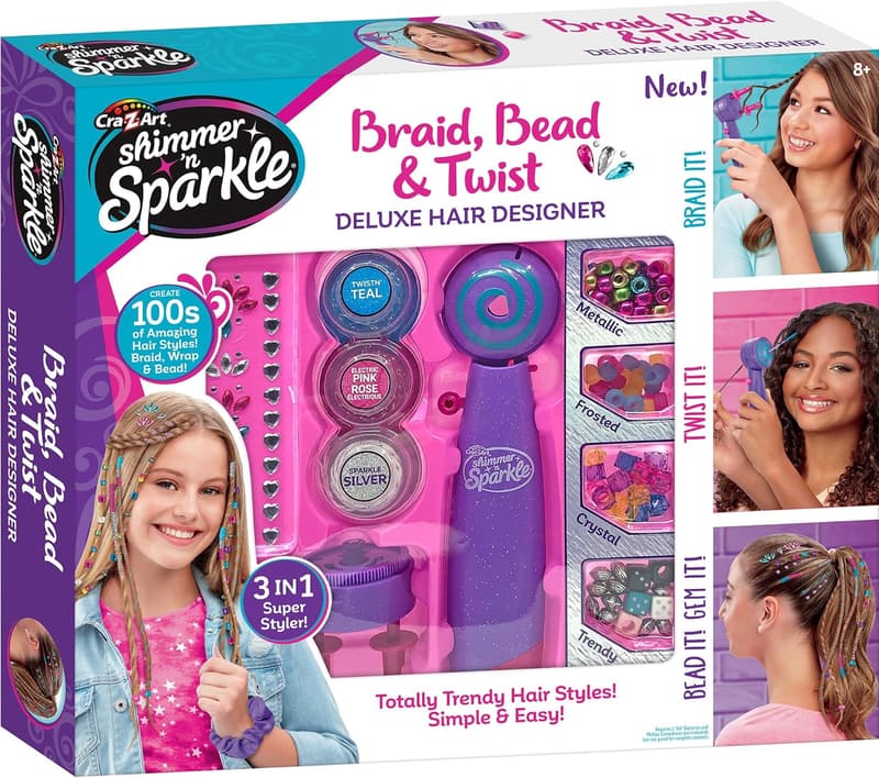 Deluxe Hair Designer with Beads and Twists for Kids