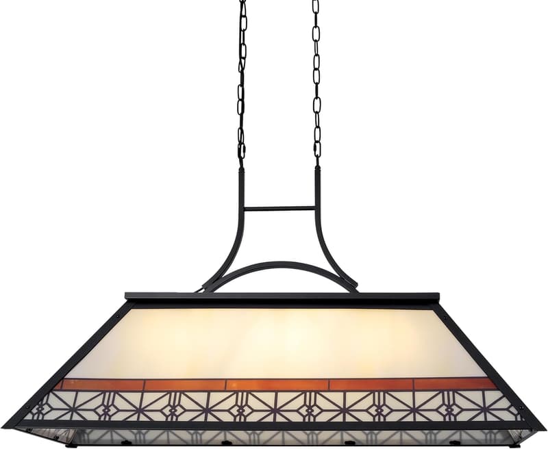 Tiffany Style Billiards Lamp for Game Room, 3-Light Chandelier