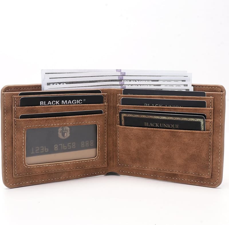 Personalized Leather Wallet for Men - Marine Corps Graduation Gift