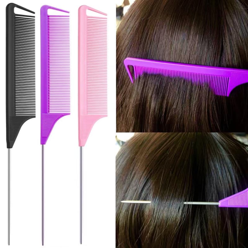 Hair Styling Tool Set for Women - 9 pcs Topsy Tail & Comb Set