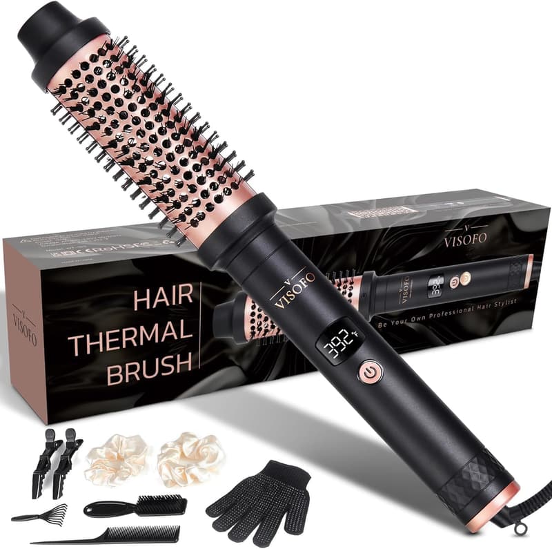Wavy Thermal Brush Pro 1.5-Inch Ceramic Hair Styling Tool