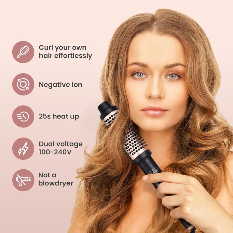 Wavy Thermal Brush Pro 1.5-Inch Ceramic Hair Styling Tool