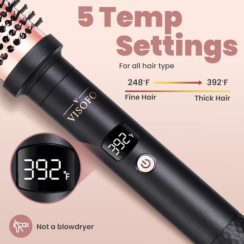 Wavy Thermal Brush Pro 1.5-Inch Ceramic Hair Styling Tool