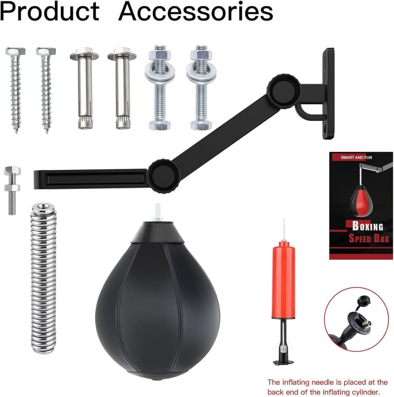 Adjustable Height Speed Bag for Boxing and Reflex Training