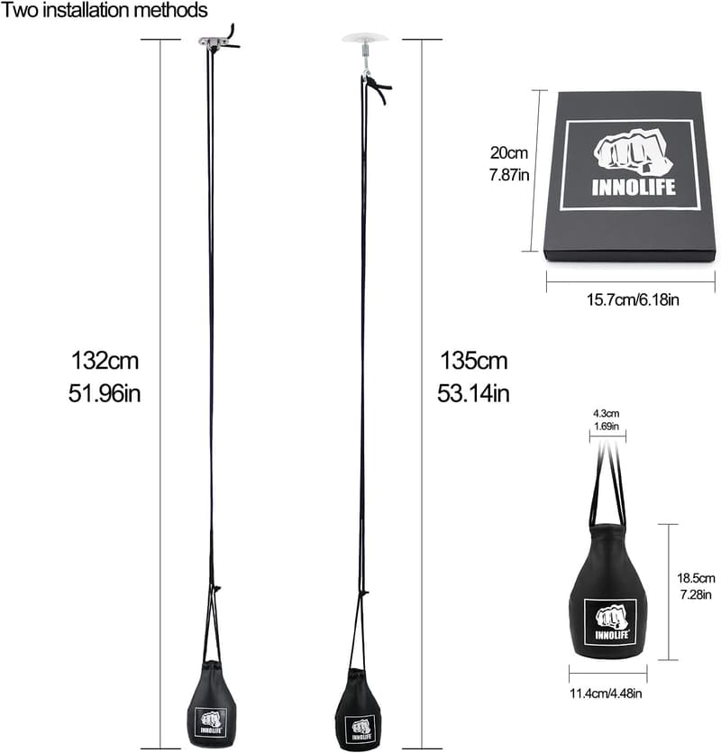 Boxing Reflex Training Speed Bag - Leather Dodge Bag