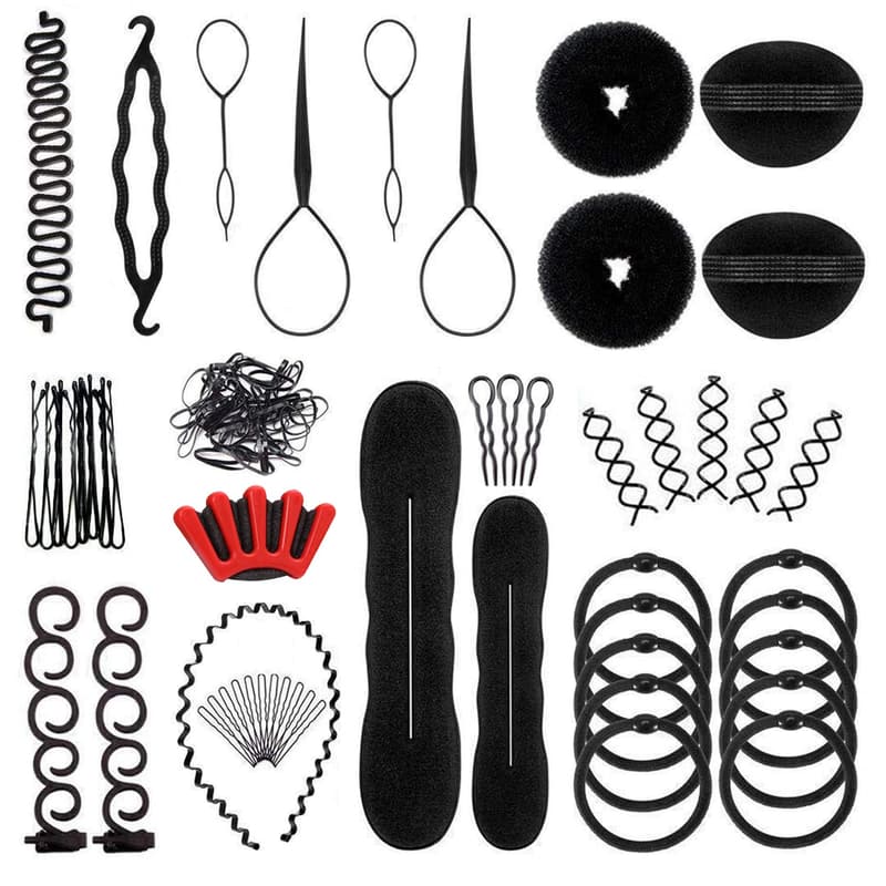27-Piece DIY Hair Styling Tool Set for Women and Girls