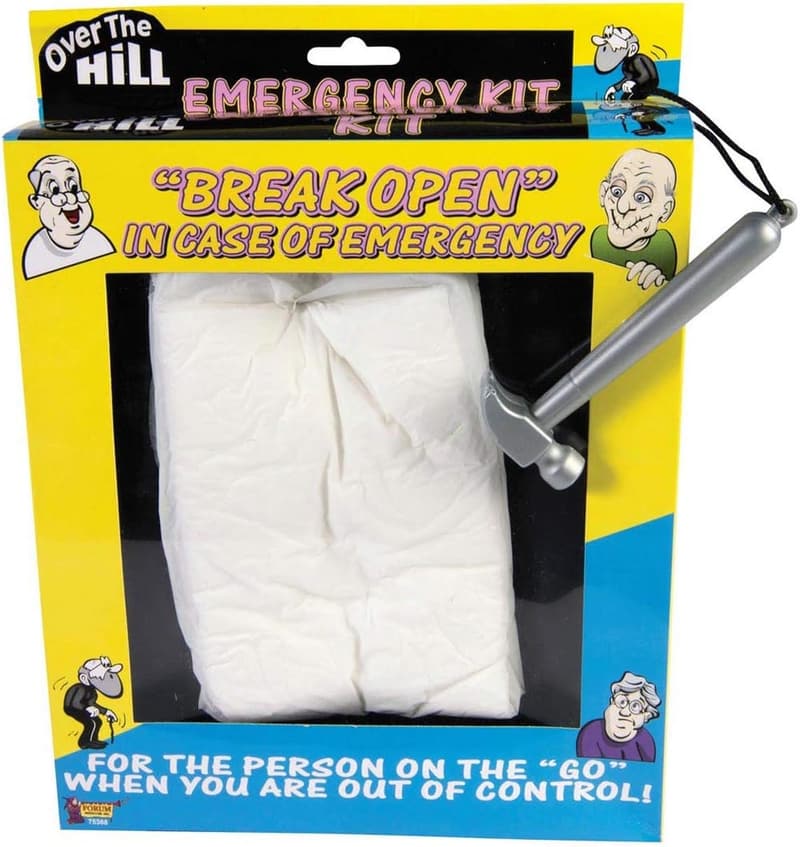 Emergency Underwear Gag Gift Kit - Multi-Colored
