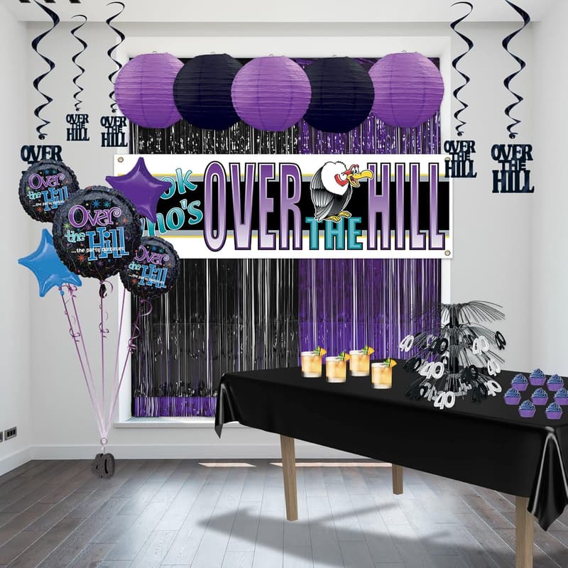 Over-the-Hill Party Decor