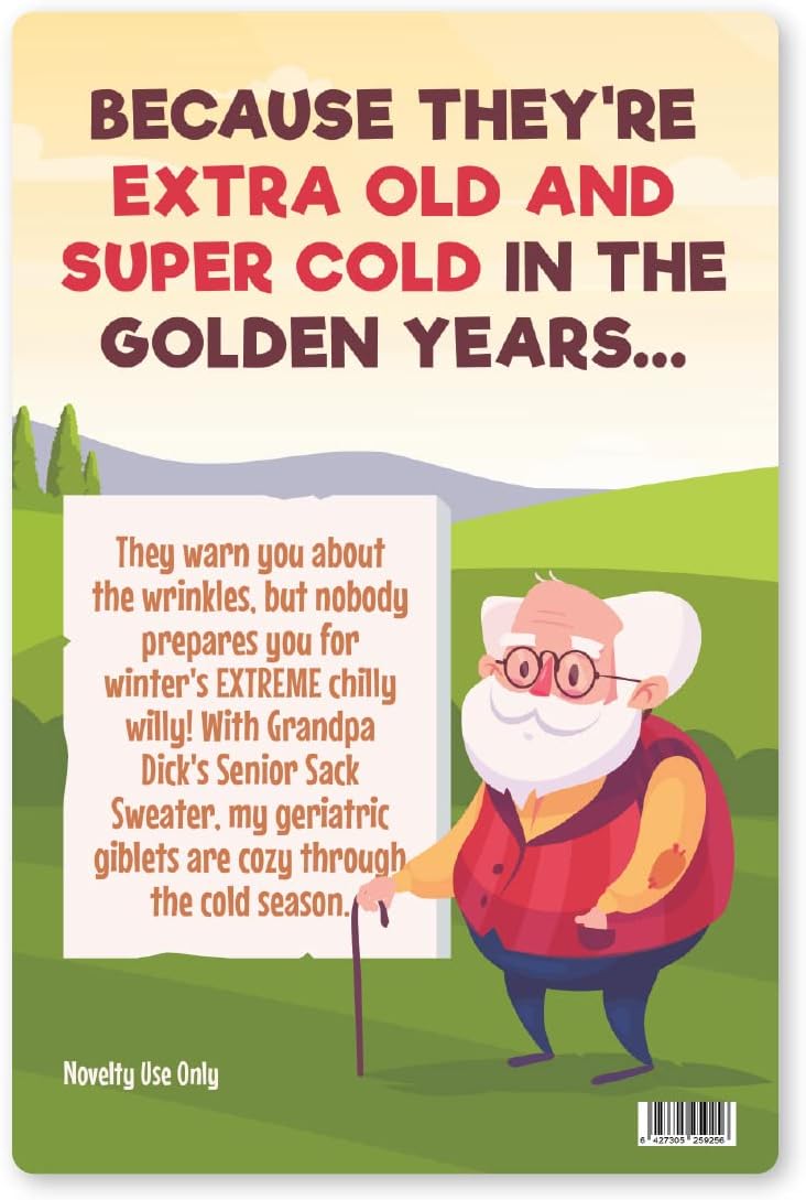 Retirement Gag Gift: Red Knit 