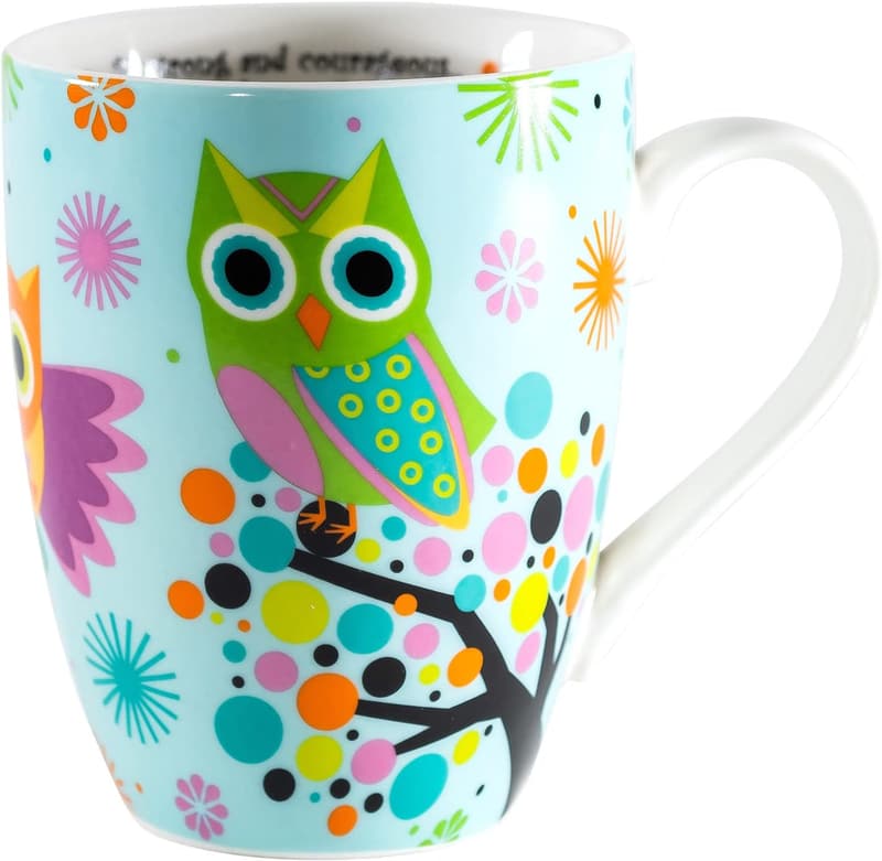 Inspirational Owl Ceramic Mug for Women & Mom