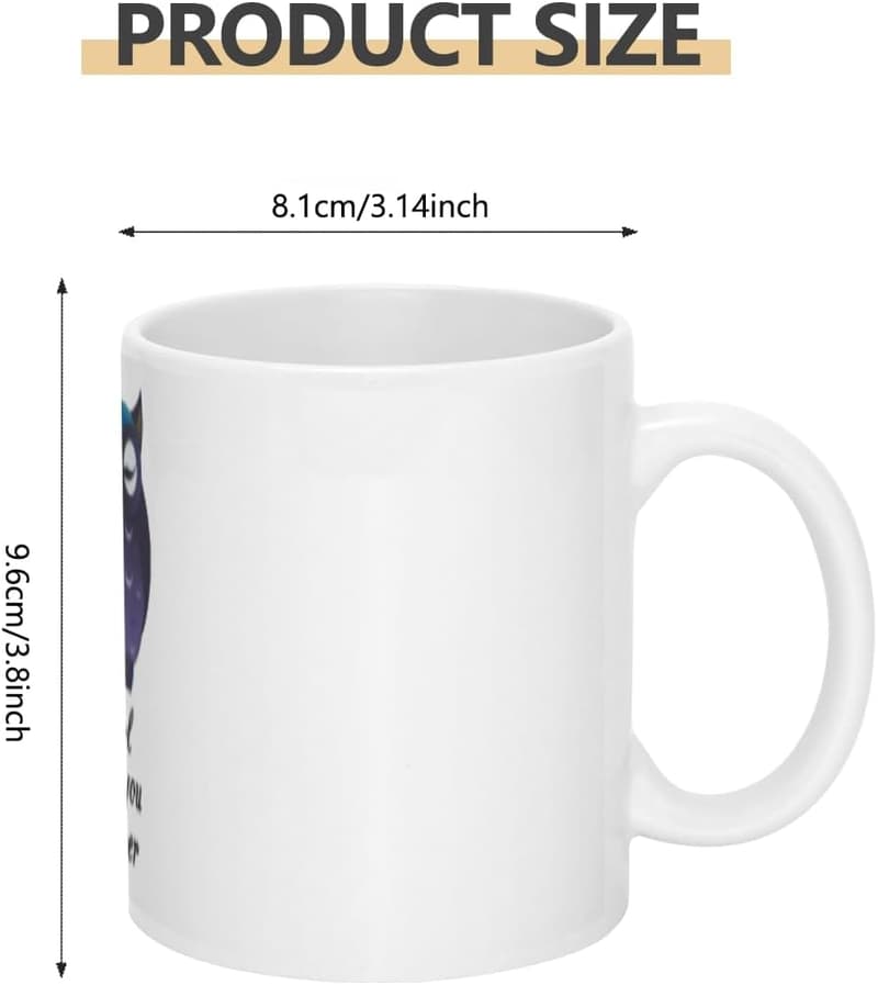 Owl-Themed Artistic Ceramic Mug - 