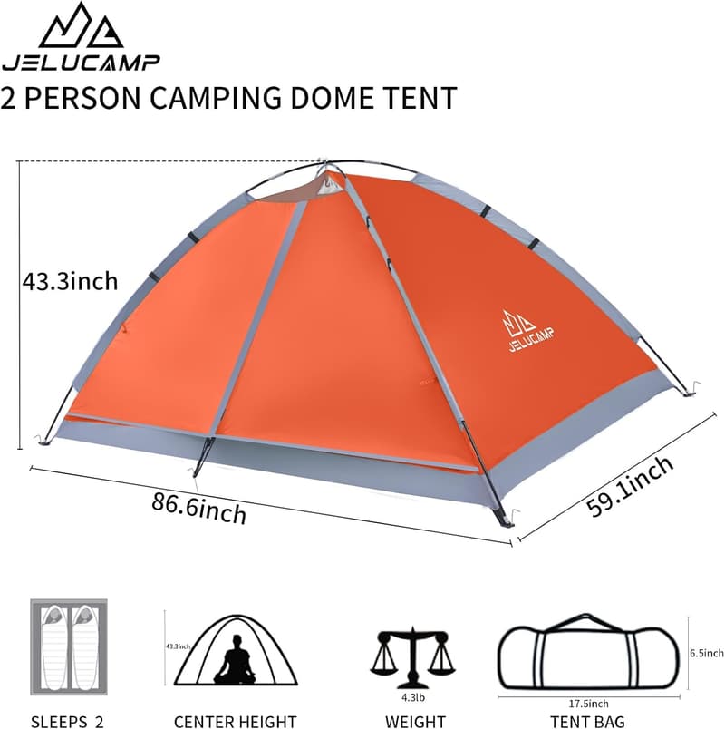 Lightweight 6-Person Portable Waterproof Camping Tent