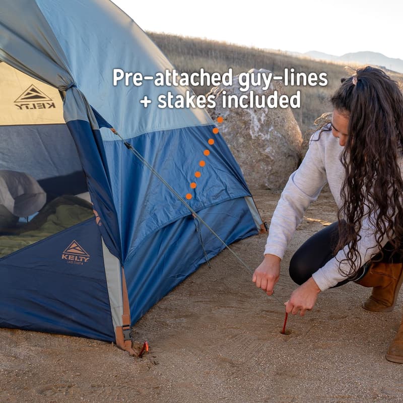 Lightweight 2-Person Backpacking Tent with Waterproof Fly