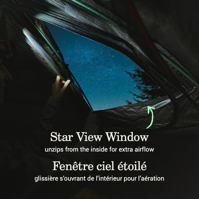 Premium Waterproof Backpacking Tent with Star View Window