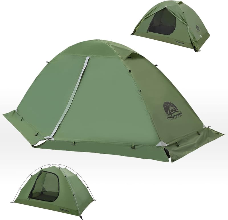 Lightweight 4-Season Waterproof Backpacking Tent for 1 Person