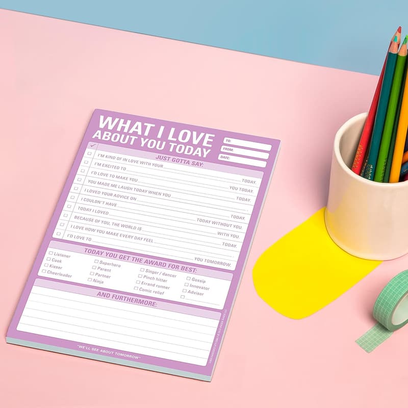 Love Letter Checklist Pad for Husband – 6 x 9 inches
