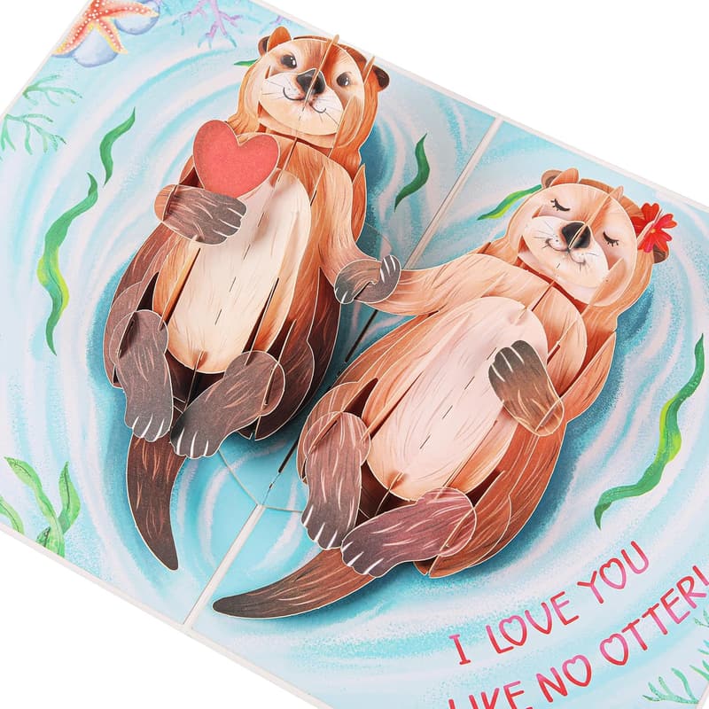 Funny 3D Pop-Up Anniversary Card for Couples - 7 x 5 Inch