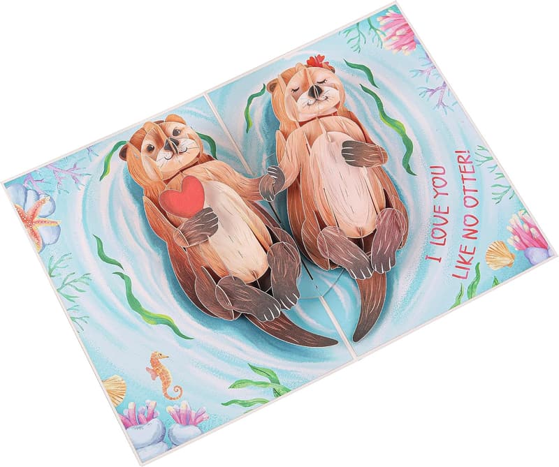 Funny 3D Pop-Up Anniversary Card for Couples - 7 x 5 Inch