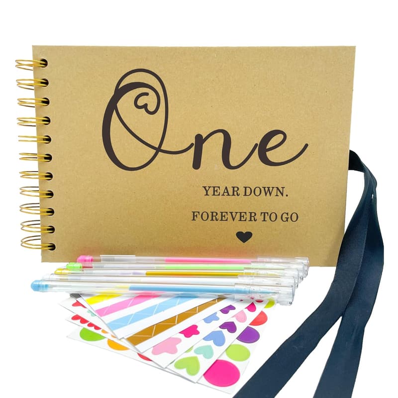 First Anniversary DIY Scrapbook Photo Album Gift