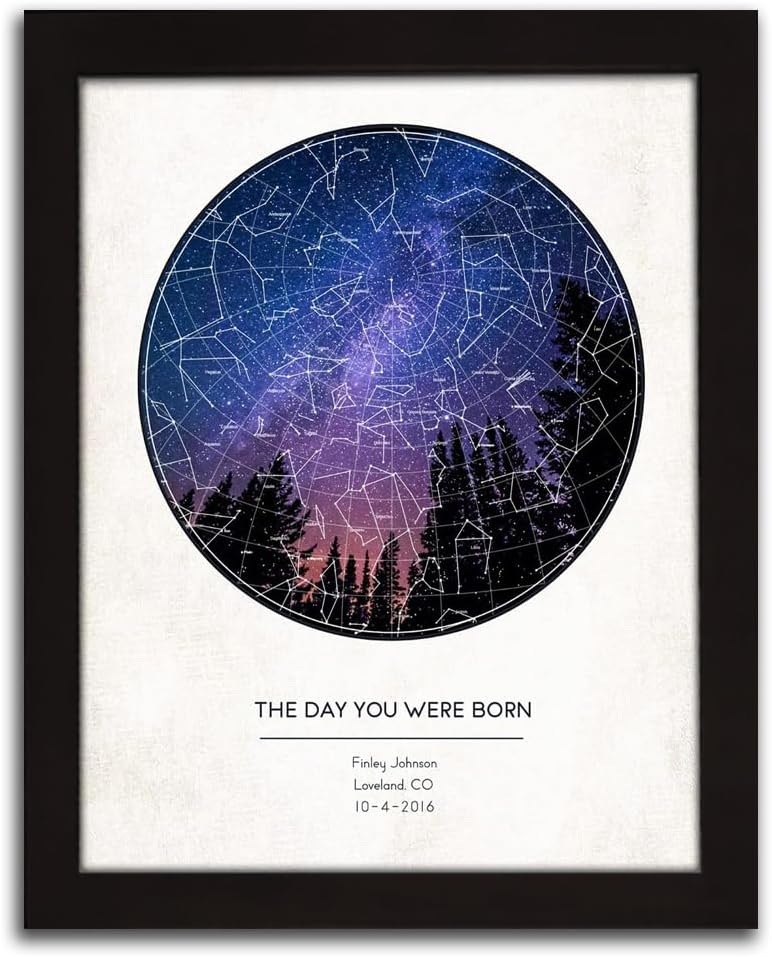 Your Night Sky Wall Art - Personalized Star Map (11