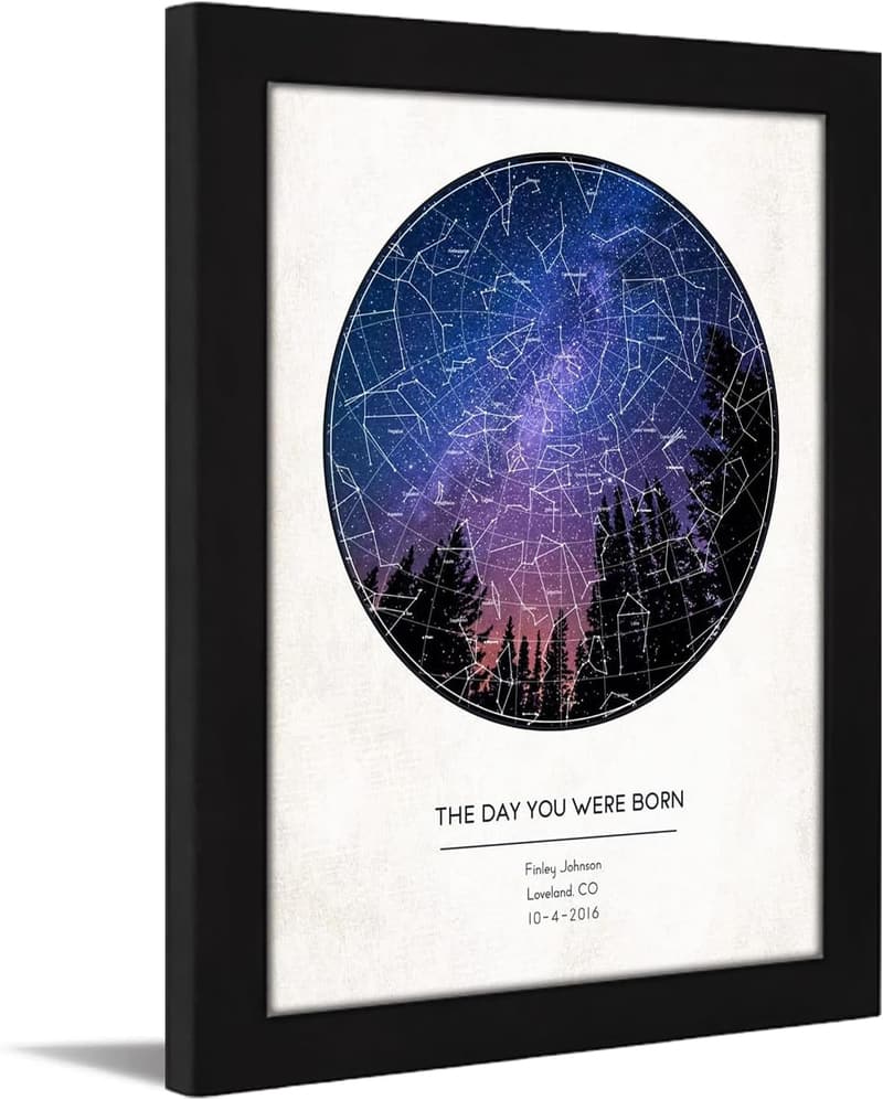 Your Night Sky Wall Art - Personalized Star Map (11