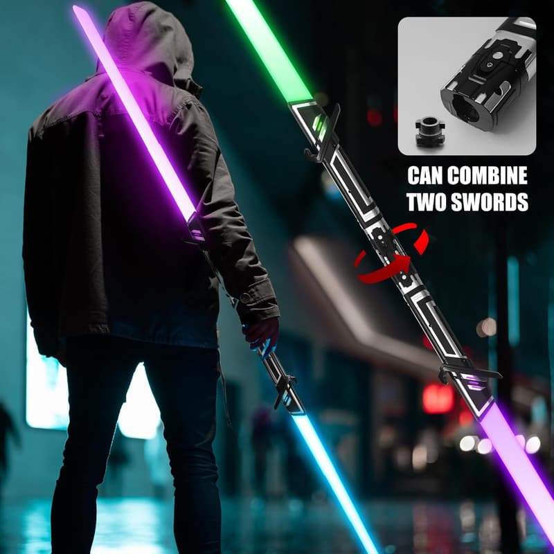LED Light Up Sabers with Sound - Kids Halloween Party Toy