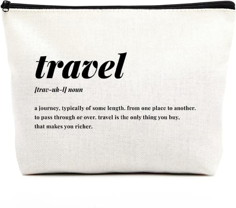 Travel Makeup Bag for Women - Ideal Gift for Birthday & Travel