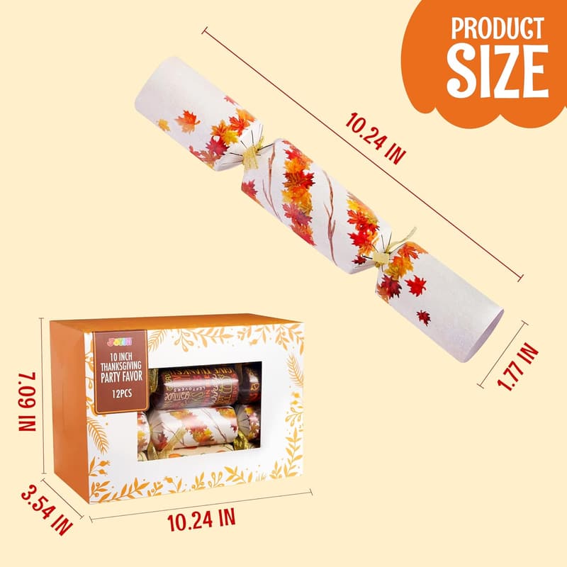 Thanksgiving Party Favors - 12-Pack No-Snap Hats & Gifts