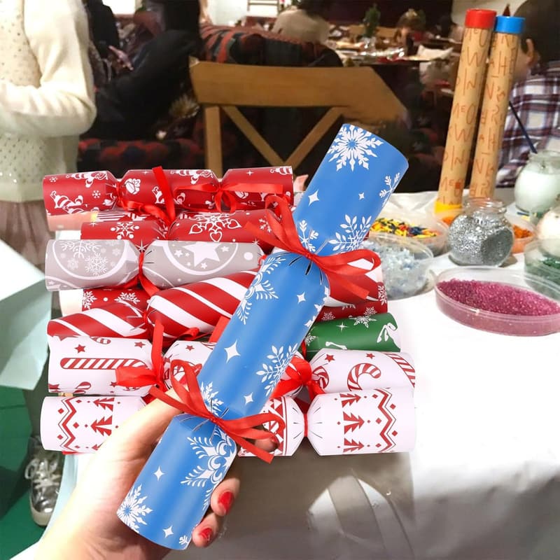 Christmas Party Poppers with Prizes for Kids - 12 Pack