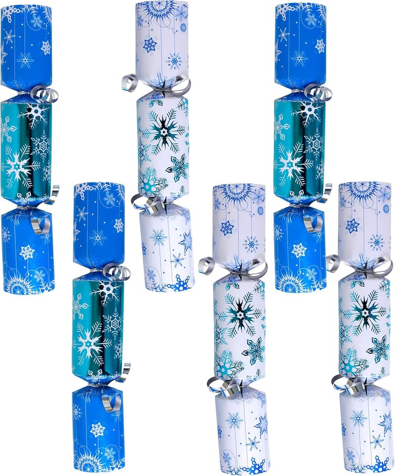 Blue Snowflake Party Favors - 9-Inch, 6-Pack Holiday Supplies