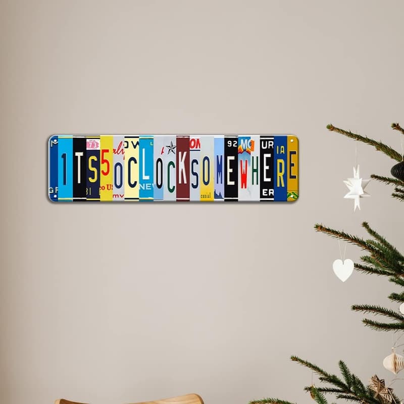 Vintage Metal Bar Sign – 