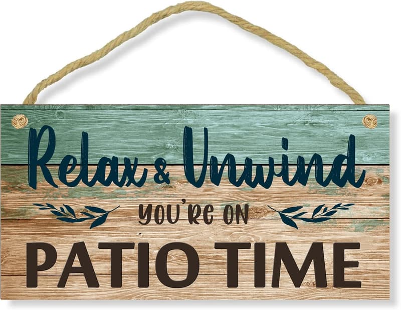 Outdoor Patio Sign - 