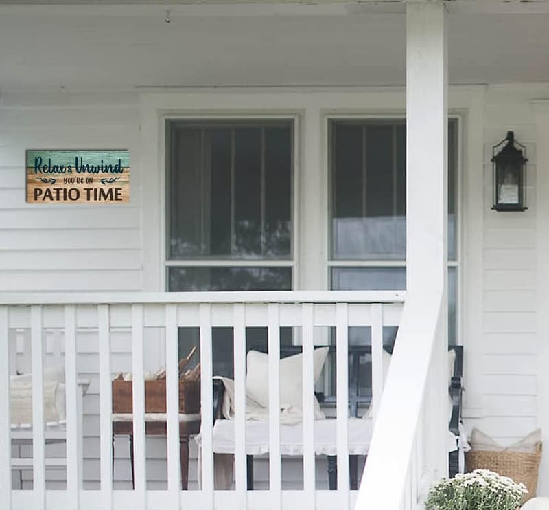 Outdoor Patio Sign - 
