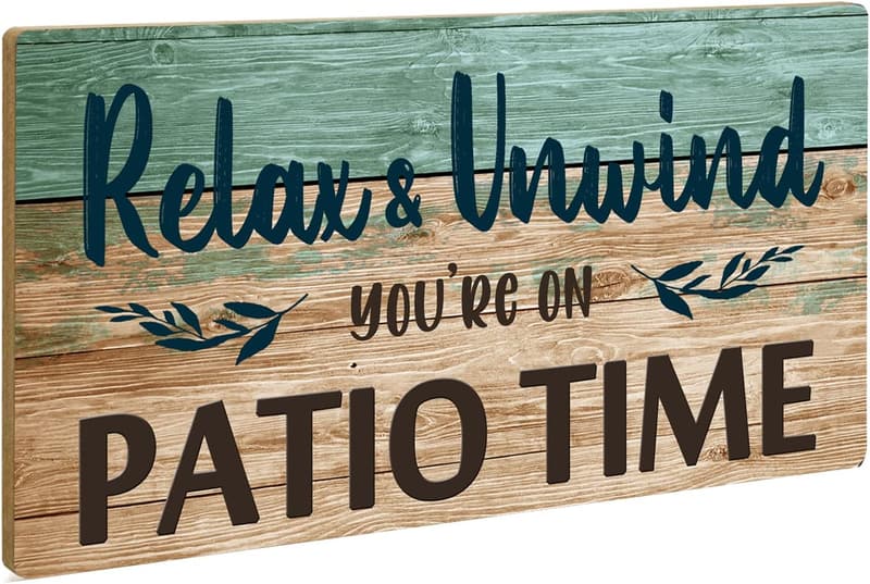 Outdoor Patio Sign - 