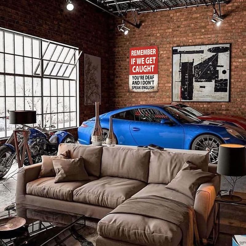 Vintage Metal Tin Sign for Man Cave – 