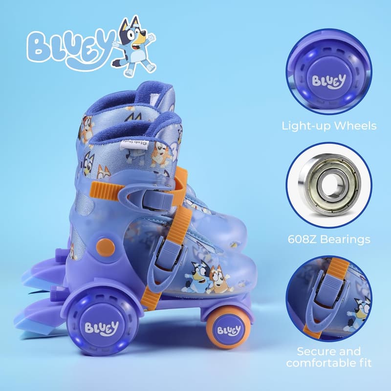 Light Up Trainer Skates with ABEC 5 Bearings & Foam Lining