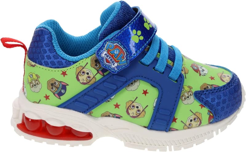 Paw Patrol Light-Up Sneakers for Toddlers, Blue/Green Size 8